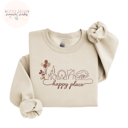 Happy Place Neutral Sweatshirt