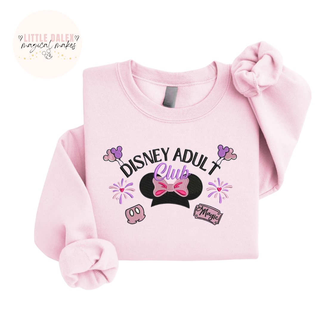 Mouse Girl Adult Club Sweatshirt