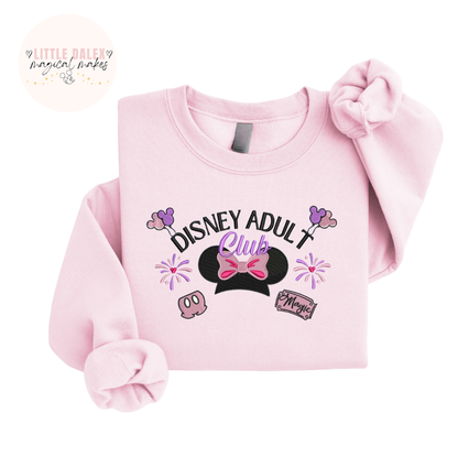 Mouse Girl Adult Club Sweatshirt