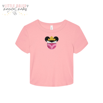 Sleeping Princess Mouse Head Baby T-Shirt