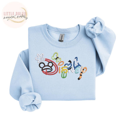 Boy Character Theme Word Sweatshirt