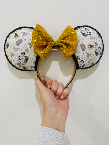Black and White Classic Retro Disney