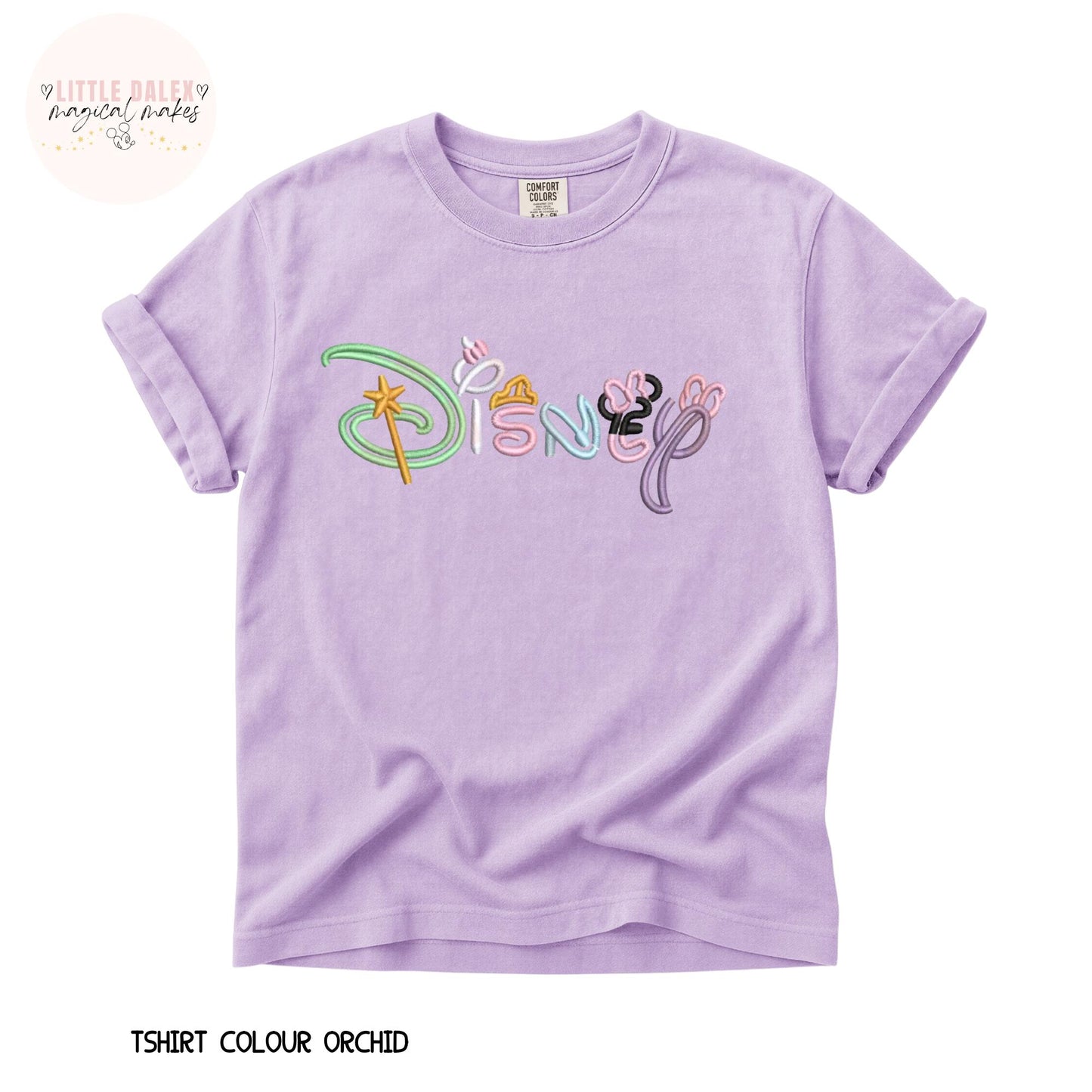 Girl Character Theme Word T-Shirt