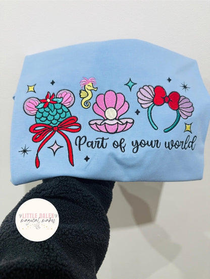 Under The Sea Princess Inspired Ear Design Sweatshirt