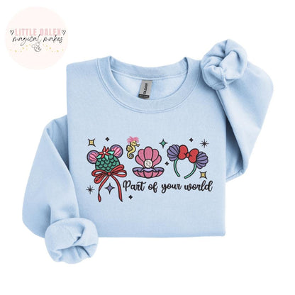 Under The Sea Princess Inspired Ear Design Sweatshirt