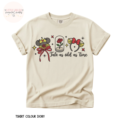Book Princess Inspired Ear Design T-Shirt