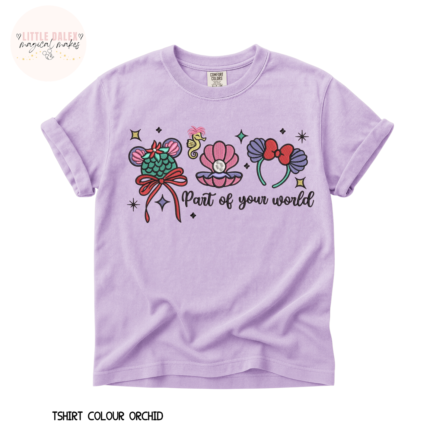 Under The Sea Princess Inspired Ear Design T-Shirt