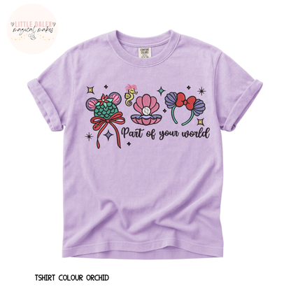 Under The Sea Princess Inspired Ear Design T-Shirt